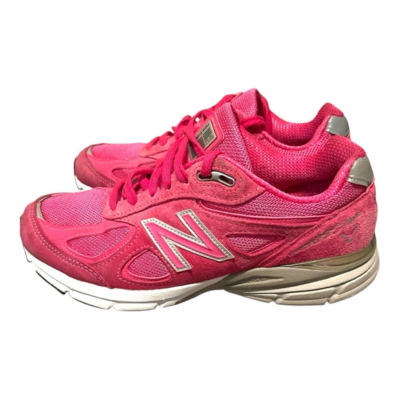 New Balance 990v4 Pink ribbon limeted edition Suede Running Sneakers size 9.5W - Picture 6 of 14